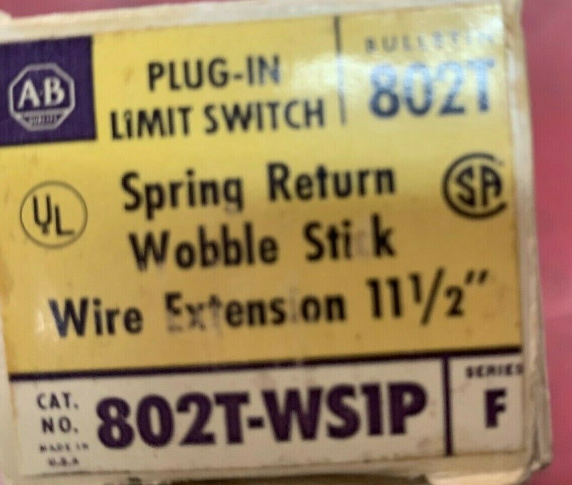 NEW IN BOX ALLEN BRADLEY LIMIT SWITCH 802T-WS1P SERIES F