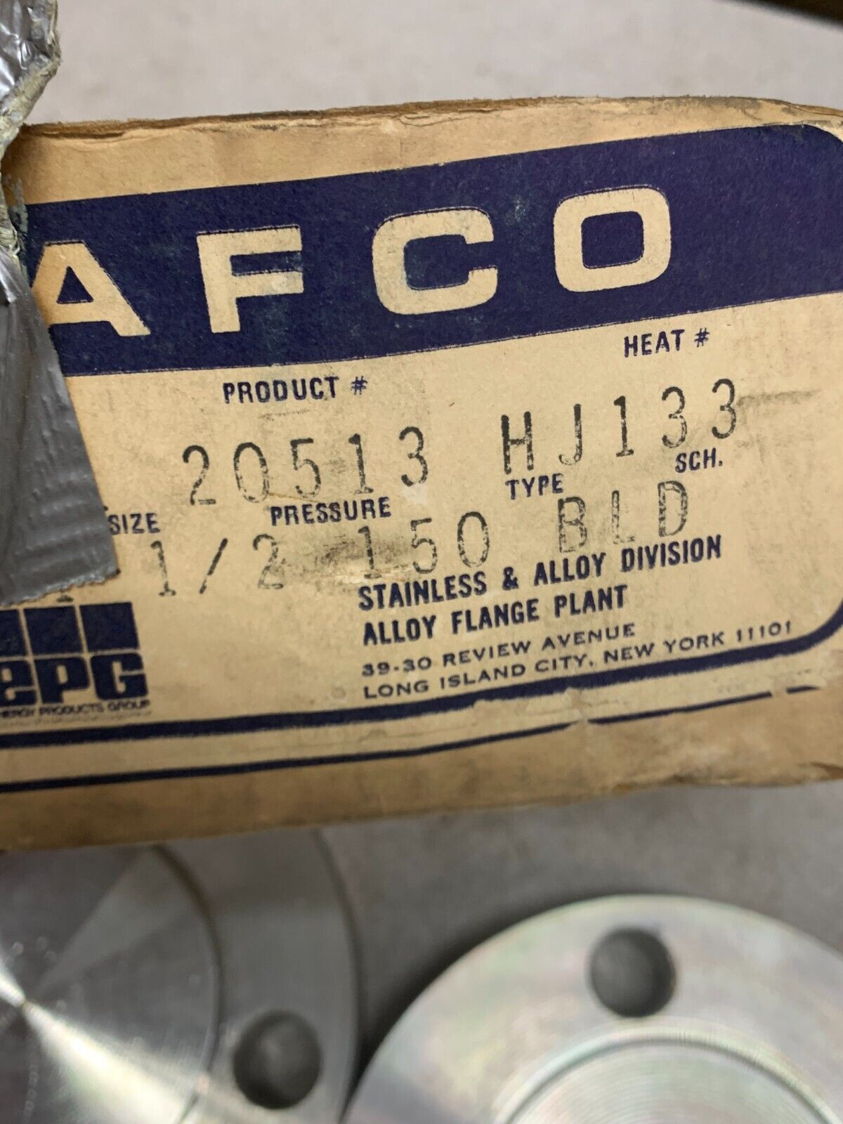 LOT OF 4 NEW AFCO 20513 HJ133 1-1/2" 150 BLD FLANGES A182 F304LHJ133