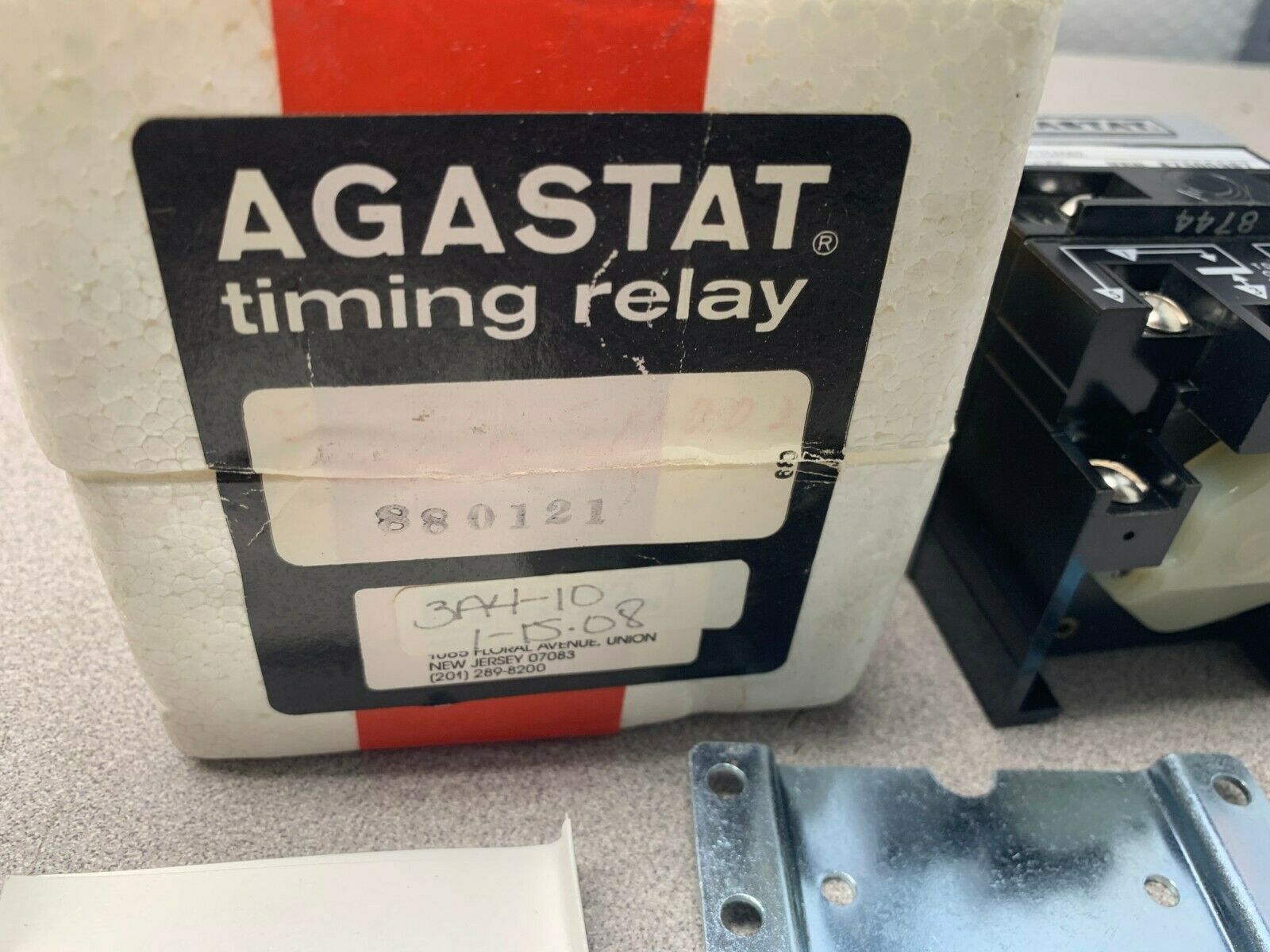 NEW AGASTAT 250VDC. TIMER .1-1 SEC. TIMING RELAY E7012SA002