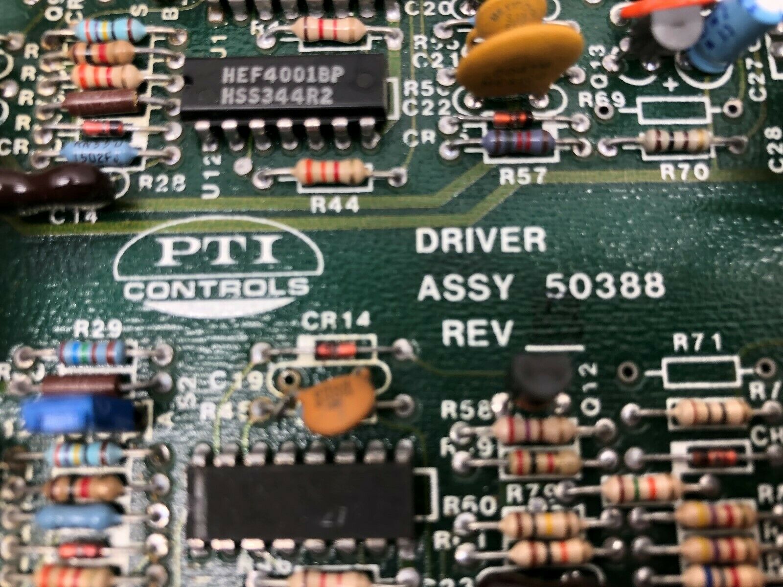 USED PTI CONTROLS DRIVER ASSY 50388