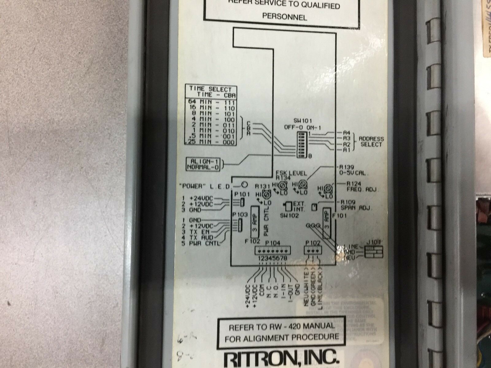 USED RITRON DATAFLOW RW-42T