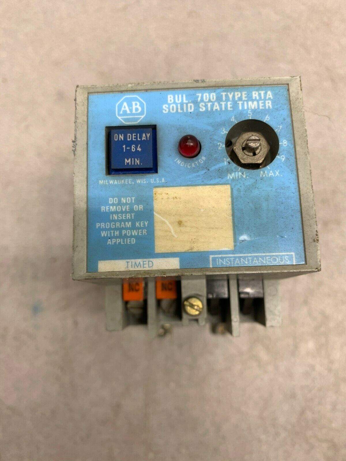 USED ALLEN-BRADLEY RELAY 700-RTA00H020A1 SERIES B