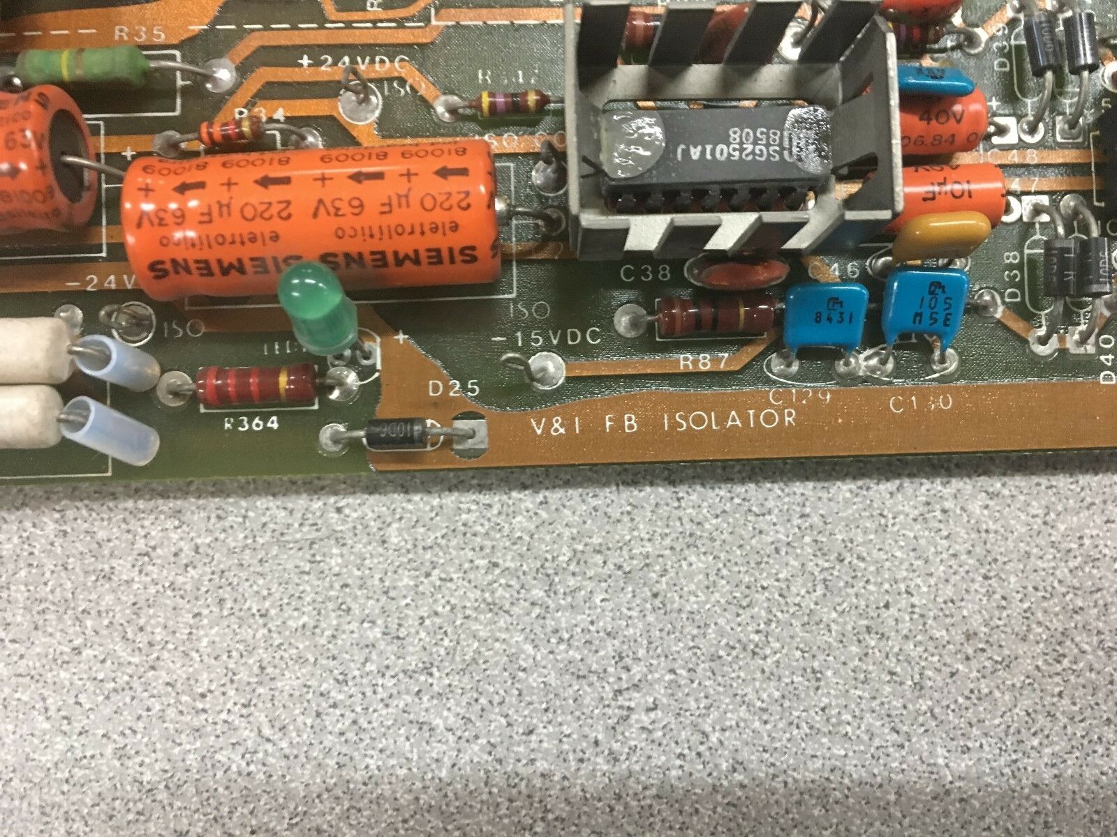 USED SABINA V&I FB ISOLATOR CONTROL BOARD 8801 REV. B