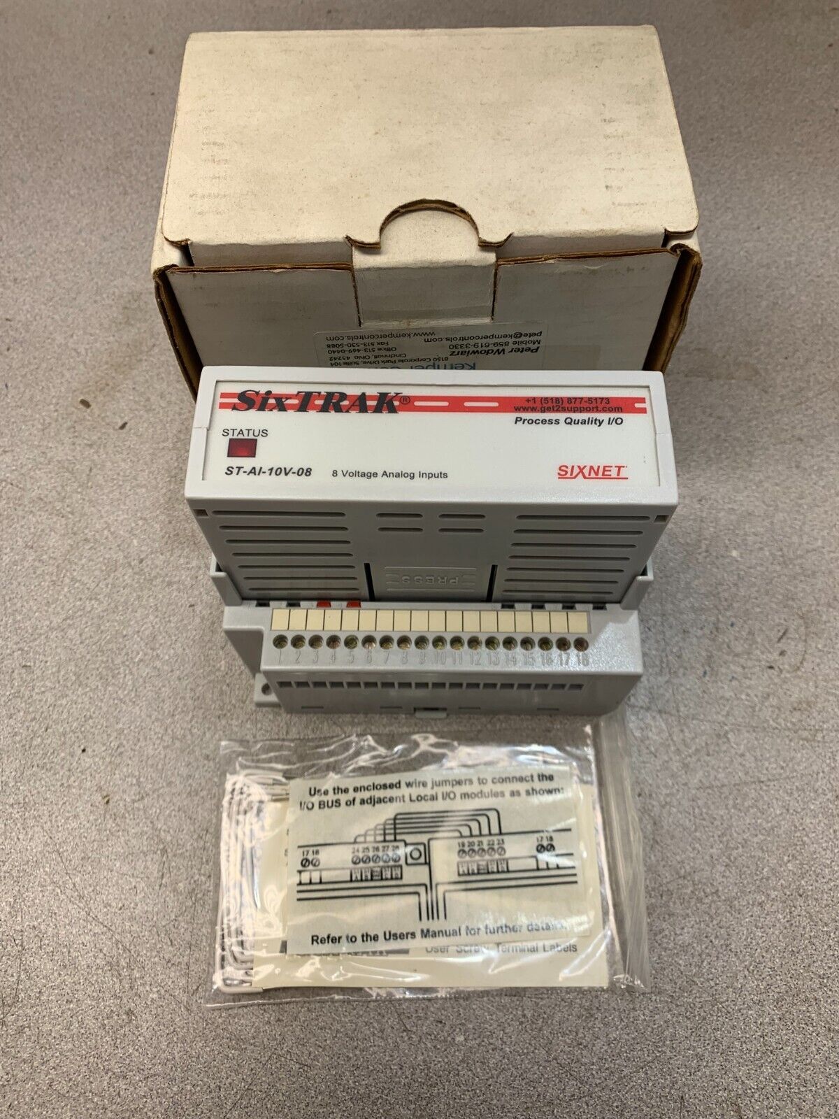 NEW IN BOX SIXTRAK I/O MODULE ST-AI-10V-08