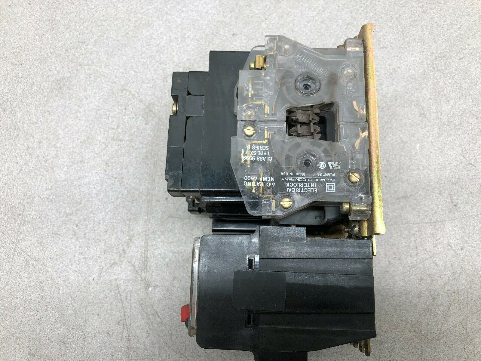 USED SQUARE D SIZE 1 10 HP 120 VAC COIL 600 VAC MAX 8536 SC03 H200S