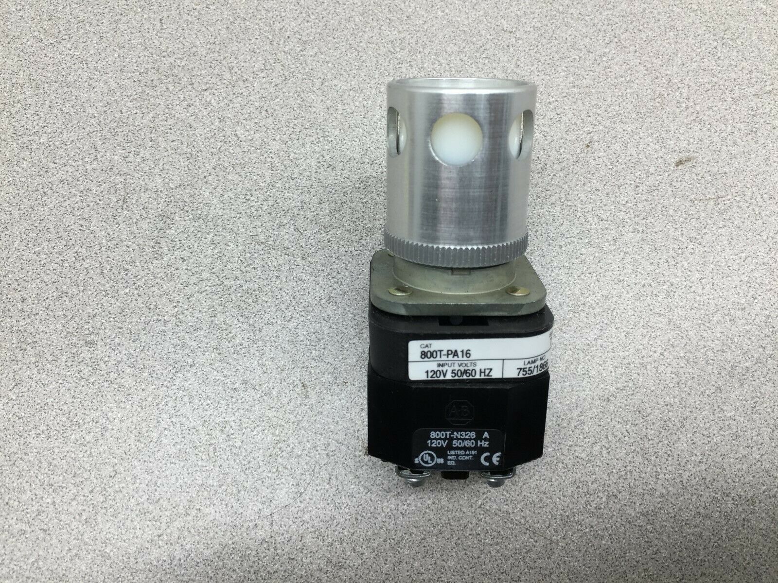 USED ALLEN BRADLEY GUARDED PUSH BUTTON 800T-PA16