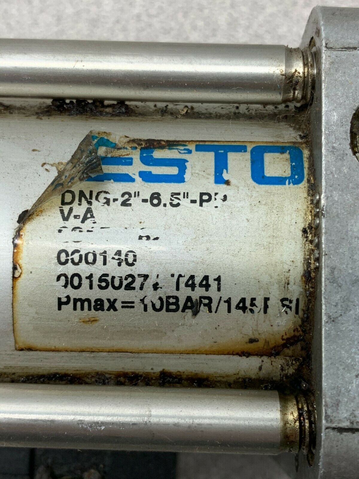 USED FESTO PNEUMATIC AIR CYLINDER DNG-2"-6.5"-PPV-A