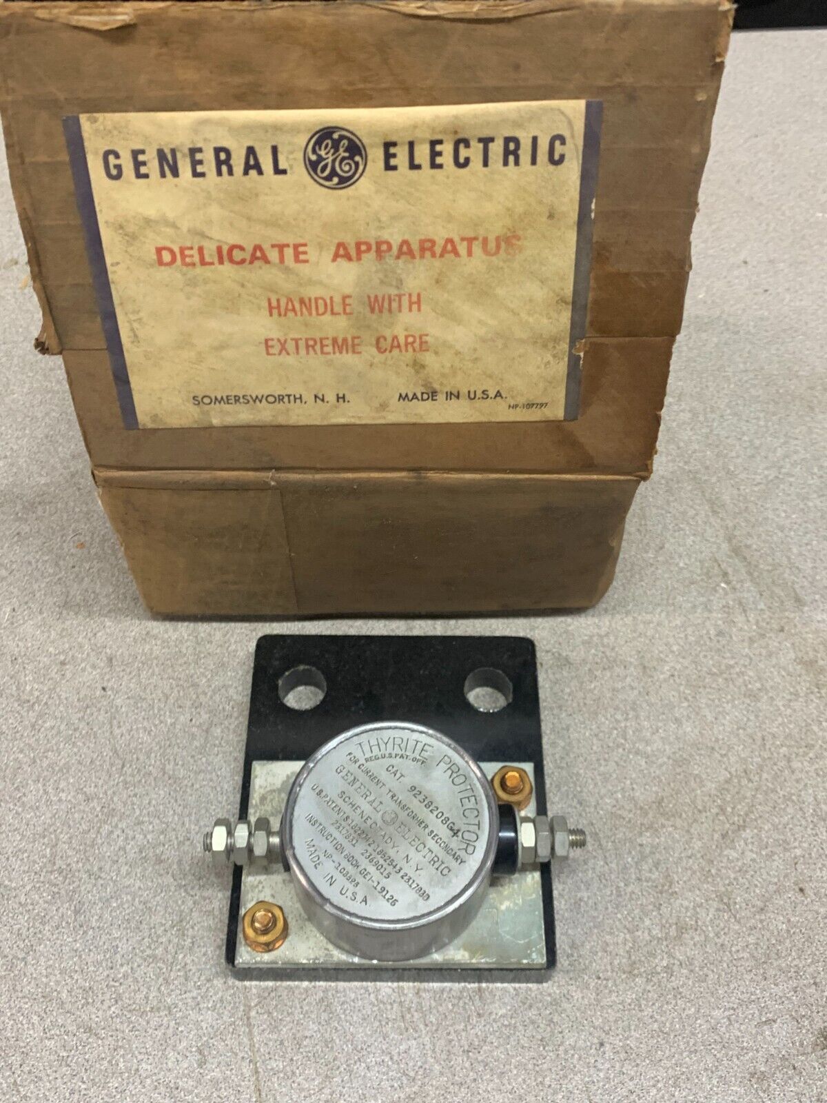 NEW IN BOX GENERAL ELECTRIC THYRITE PROTECTOR 9238208G4