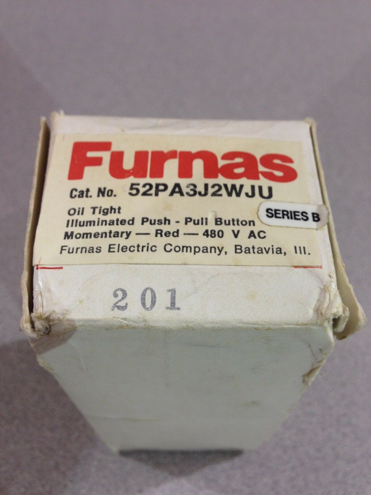 NEW FURNAS ILLUMINATED PUSH BUTTON 52PA3J2WJU