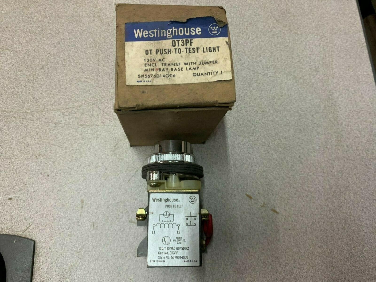 LOT OF 2 NEW IN BOX WESTINGHOUSE PILOT LIGHTS 0T3PF