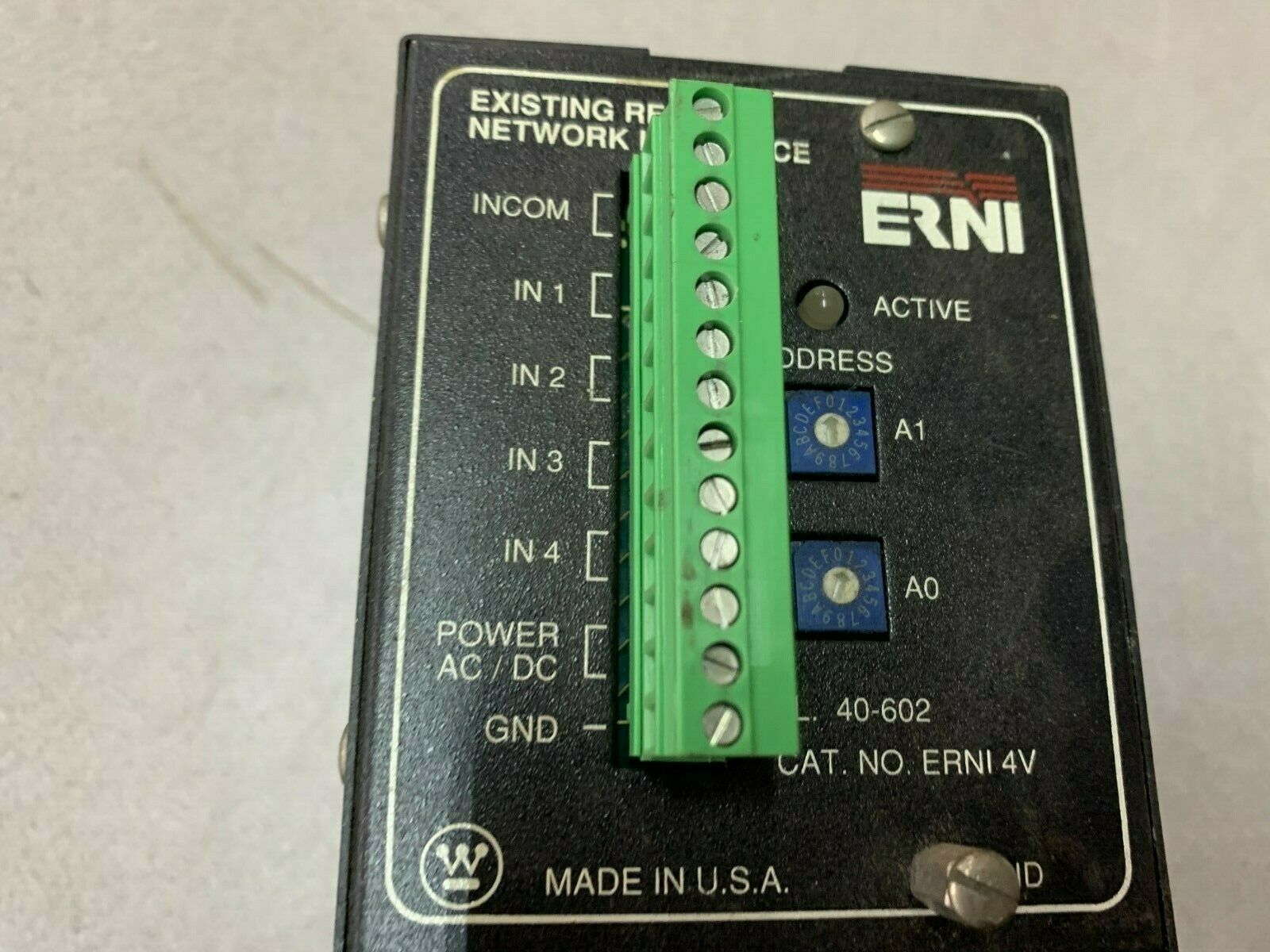 NEW NO BOX WESTINGHOUSE EXISTING RELAY ERNI 4V