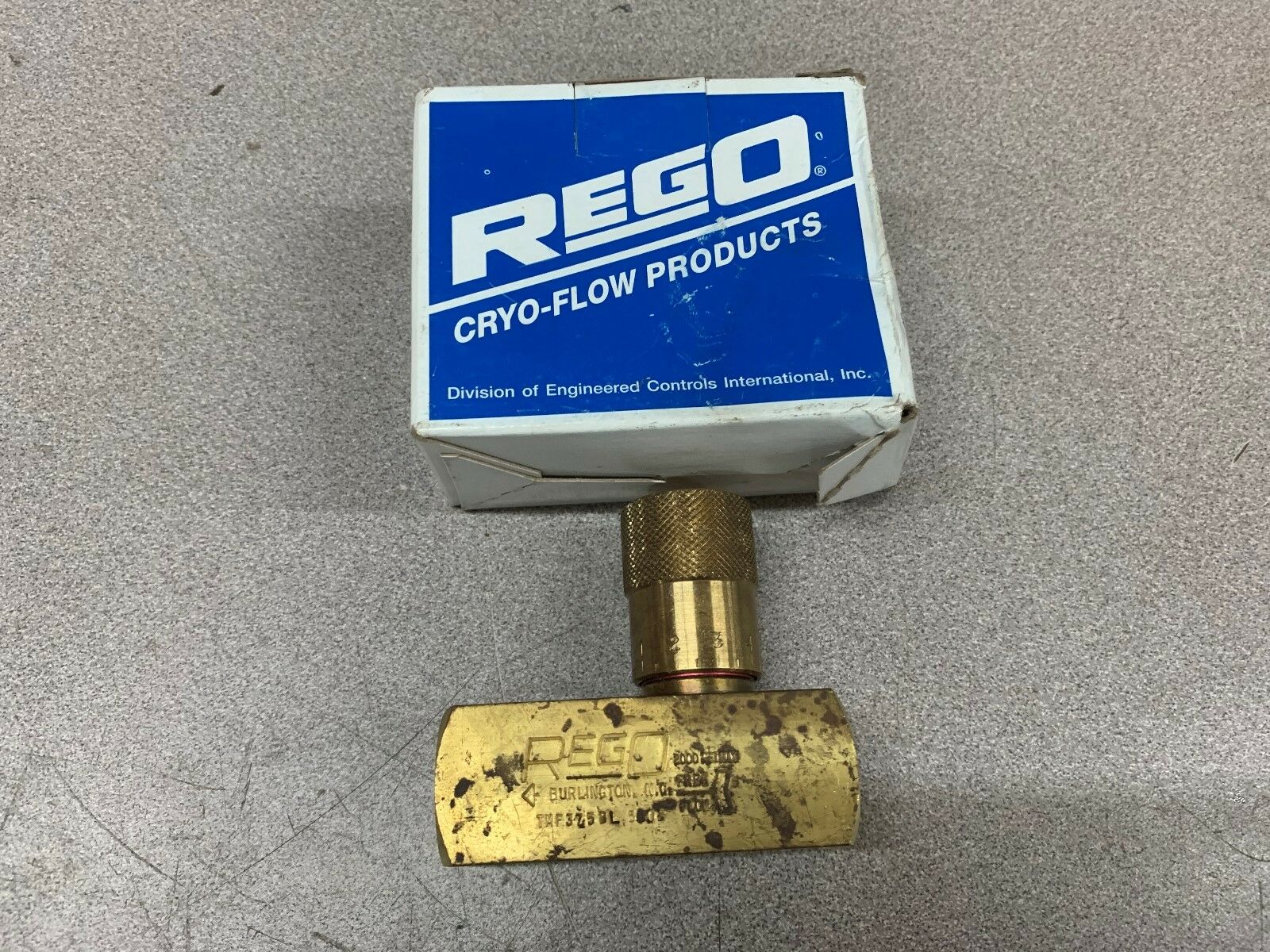 NEW IN BOX REGO VALVE TMF37BL