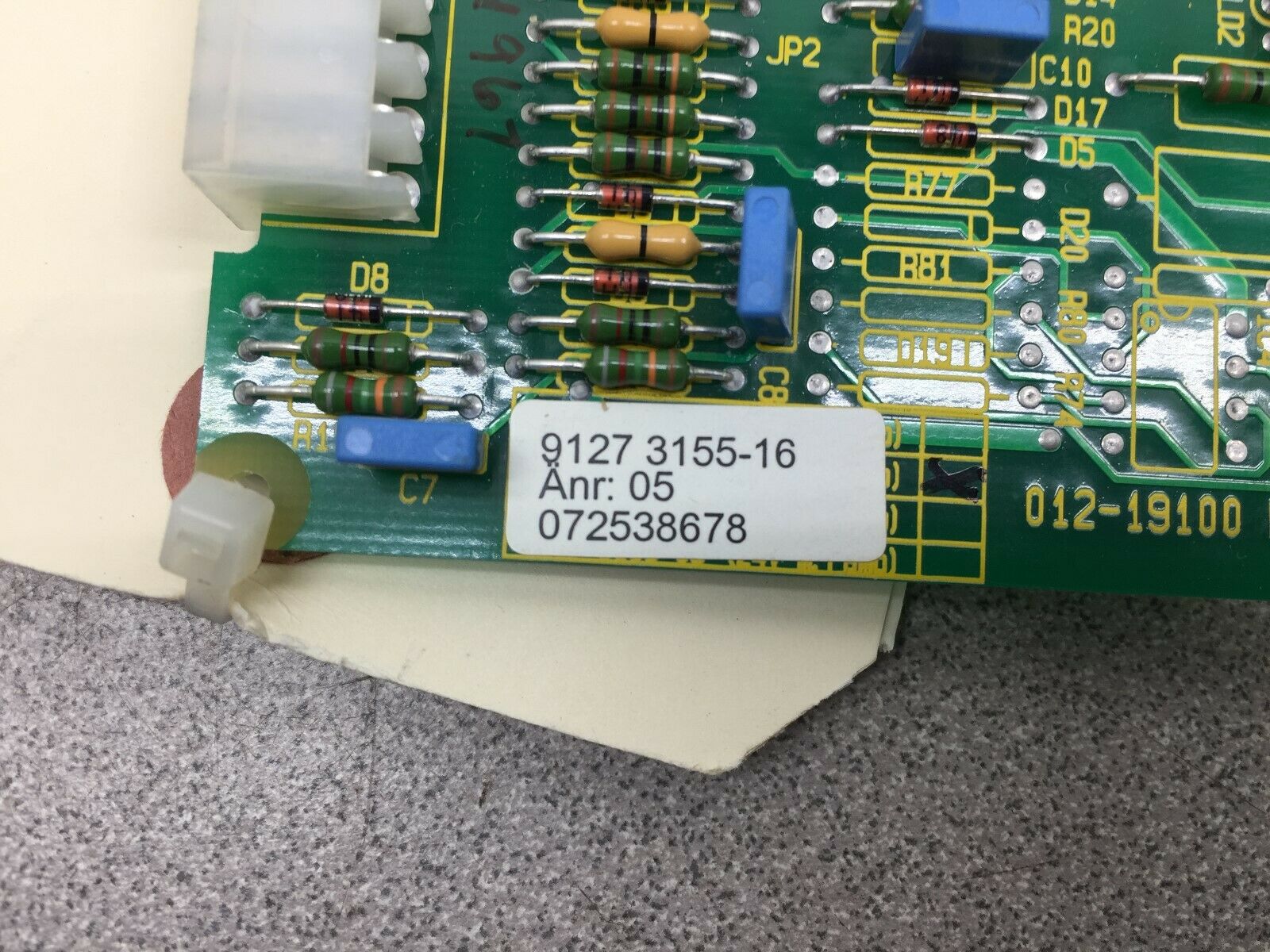 USED REMANUFACTURED PRENTICE CIRCUIT BOARD 9127-3155-16