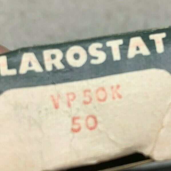 LOT OF 7 NEW IN BOX CLAROSTAT RESISTOR VP50K