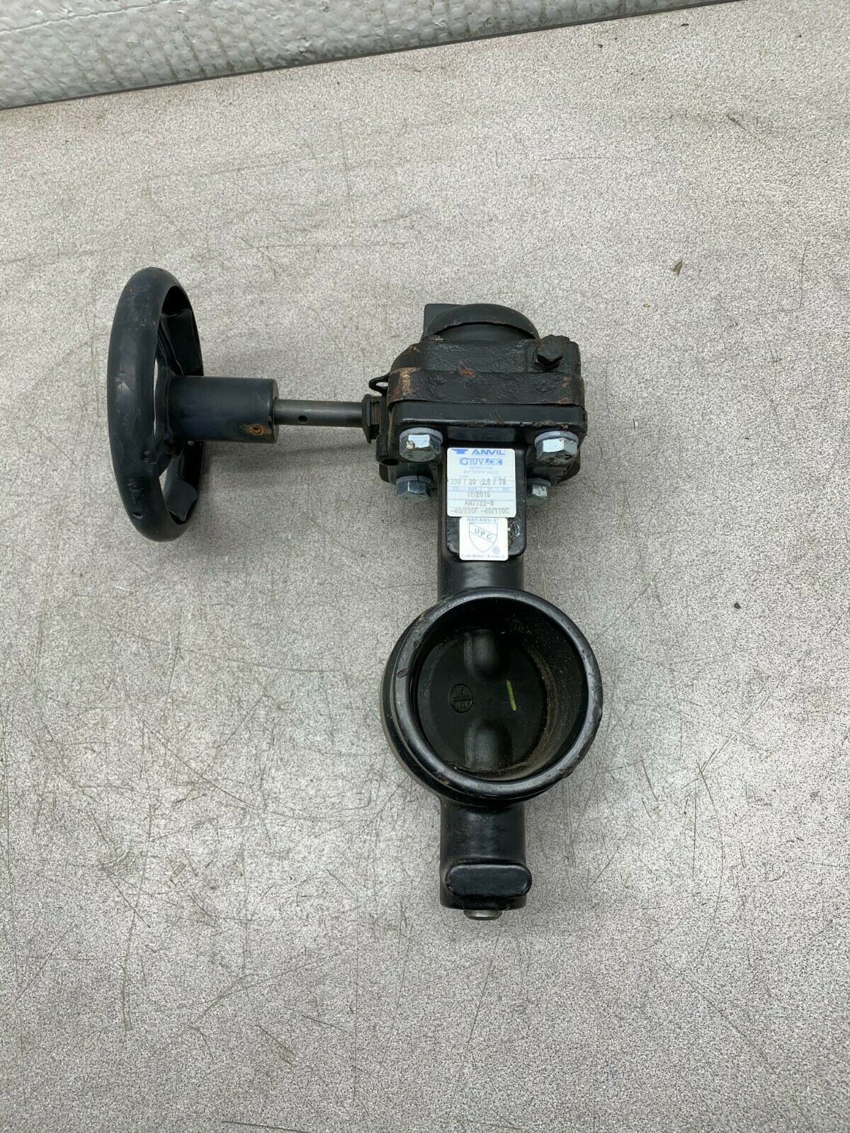 NEW GRUVLOK ANVIL 2.5" BUTTERFLY VALVE AN7722-3 -40/230F-40/110C