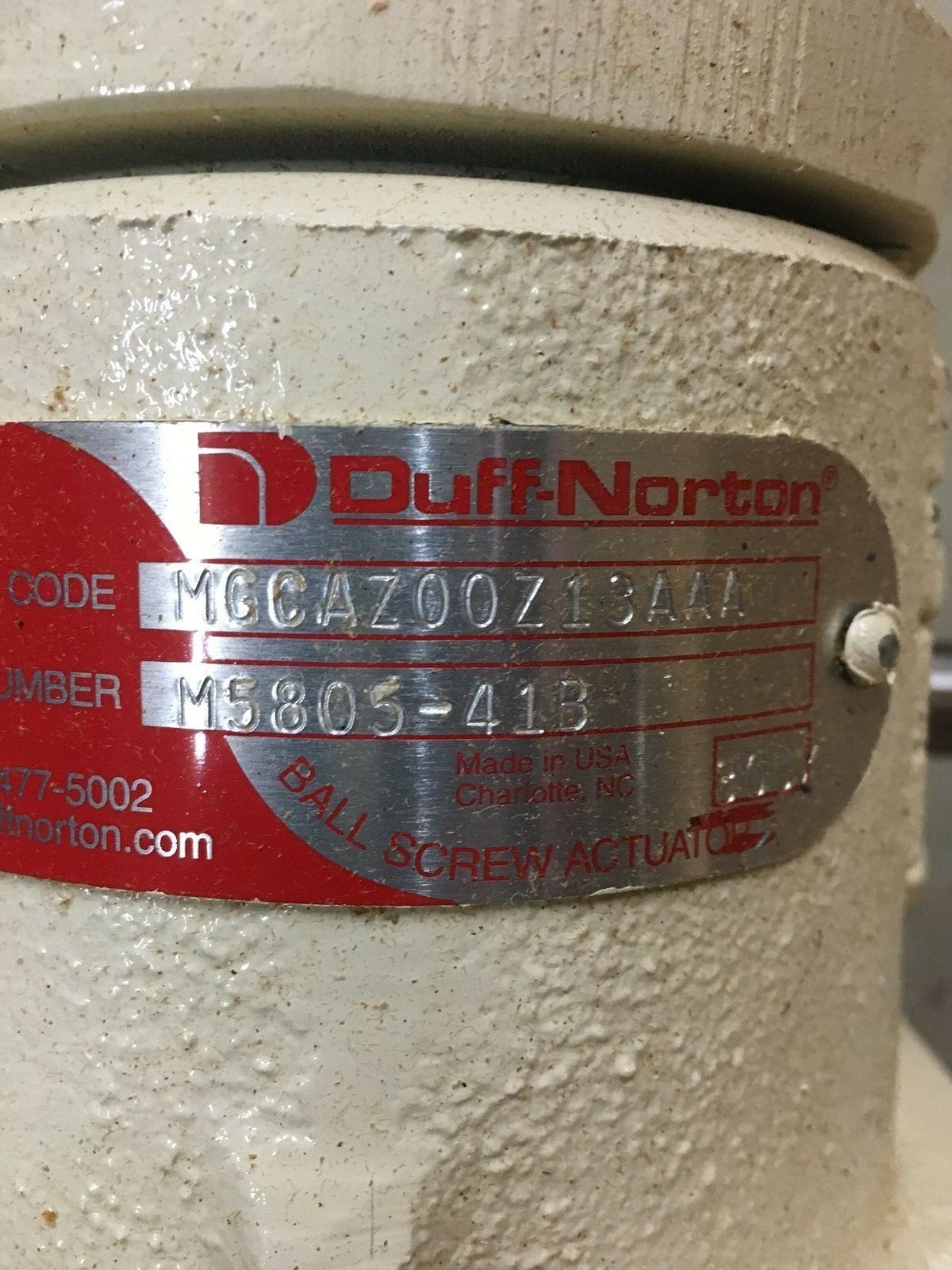 NEW NO BOX DUFF-NORTON M5805-41B BALL SCREW ACTUATOR MGCAZ00Z13AAA