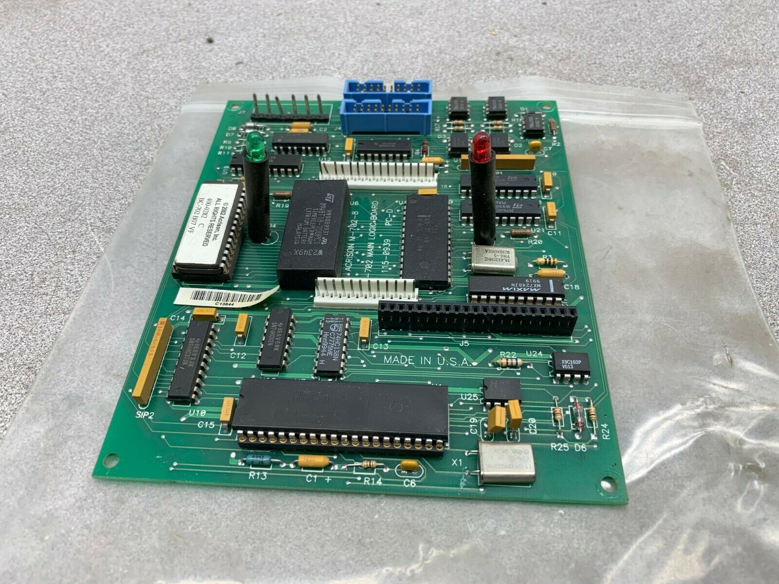 USED ACRISON M-702-8 MAIN LOGIC BOARD BC-702 CIRCUIT BOARD 115-0939