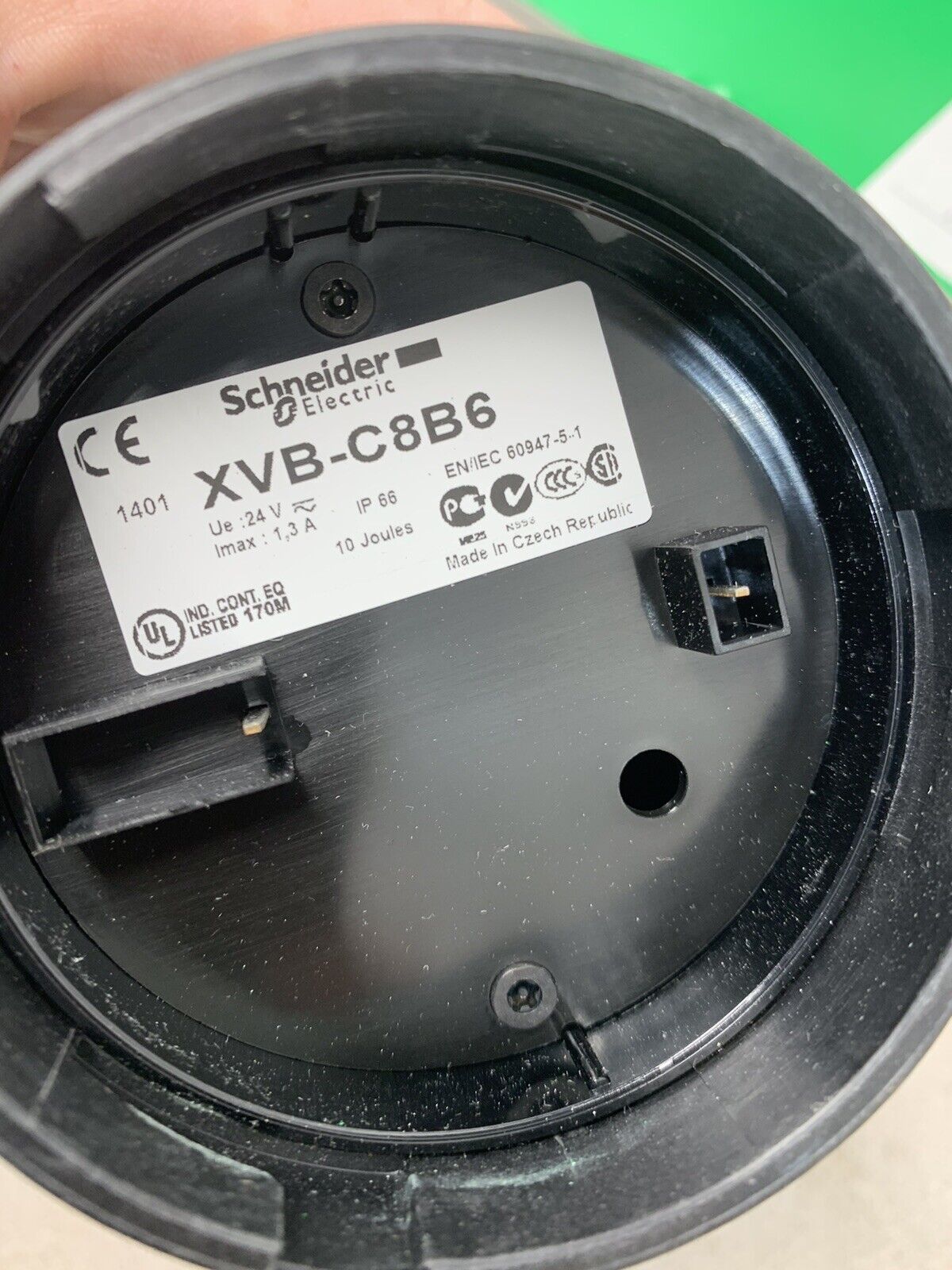 NEW IN BOX SCHNEIDER ELECTRIC BLUE STROBE LIGHT UNIT XVB C8B6