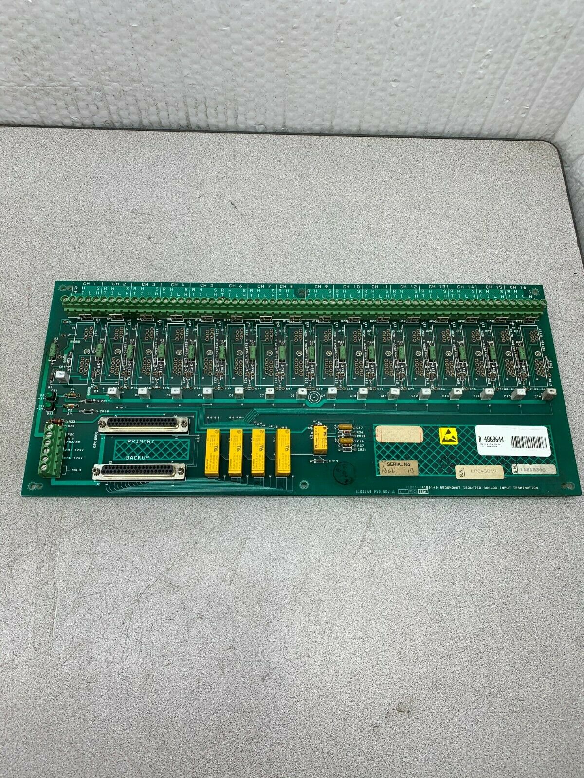 USED FISHER ROSEMOUNT CIRCUIT BOARD 41B9149 PWB REV. A