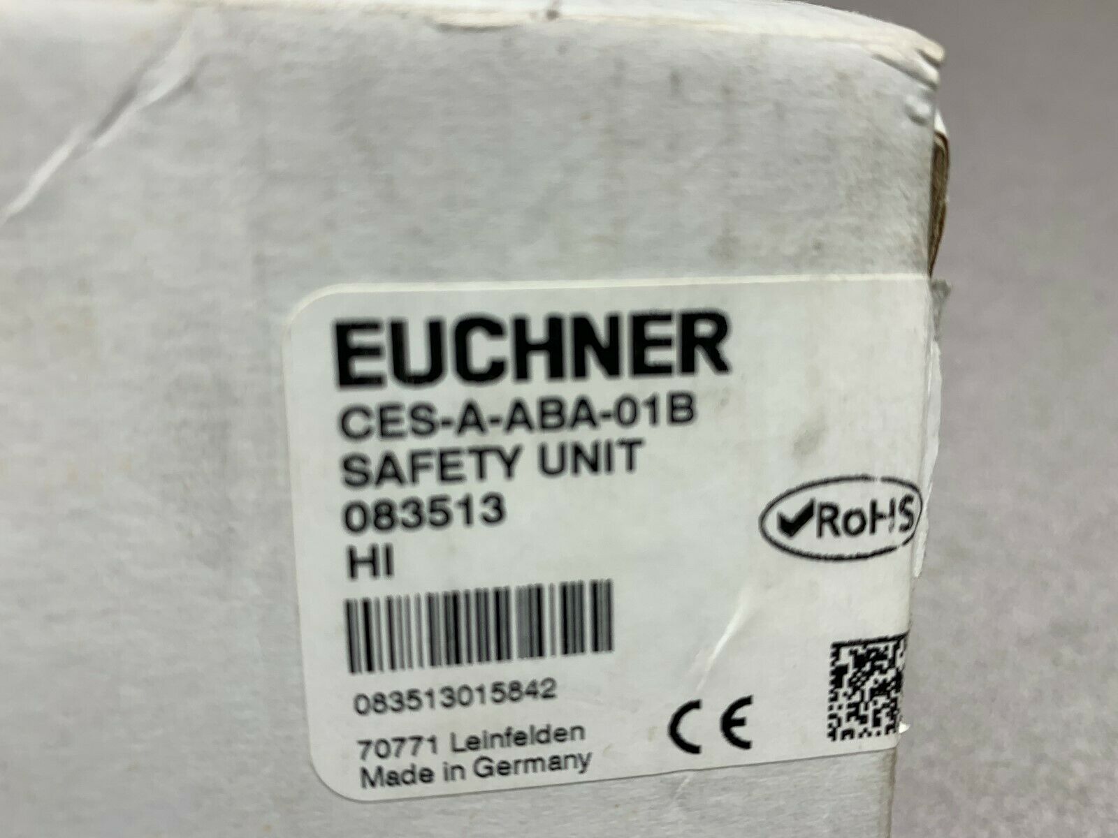 NEW IN BOX EUCHNER SAFETY UNIT CES-A-ABA-01B