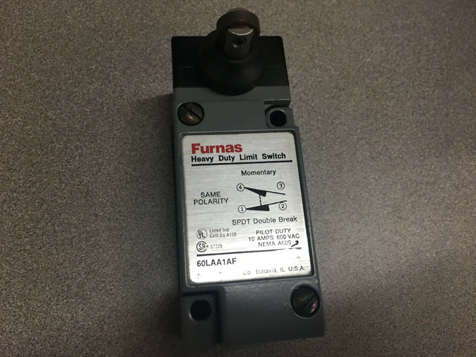 NEW NO BOX FURNAS LIMIT SWITCH 60LAA1AF SERIES A