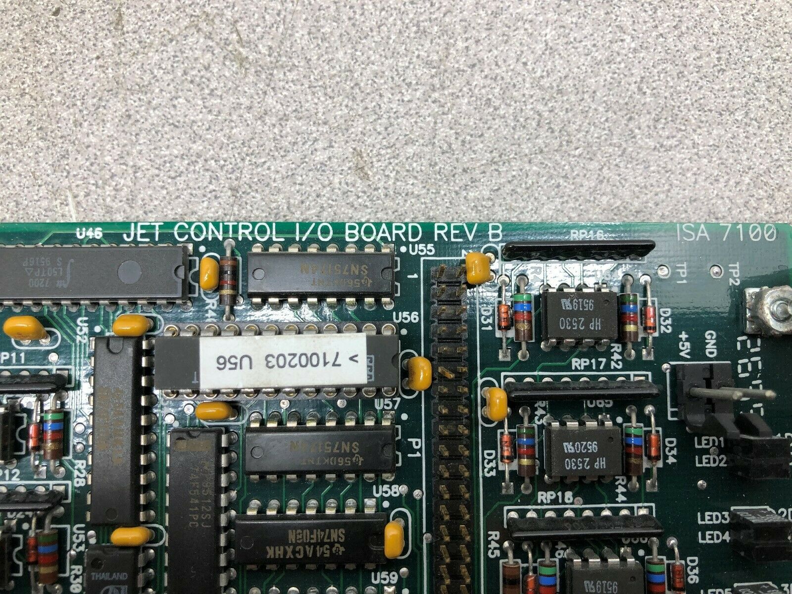 USED COMPUTER POWER GROUP JET CONTROL I/O BOARD REV B ISA 7100