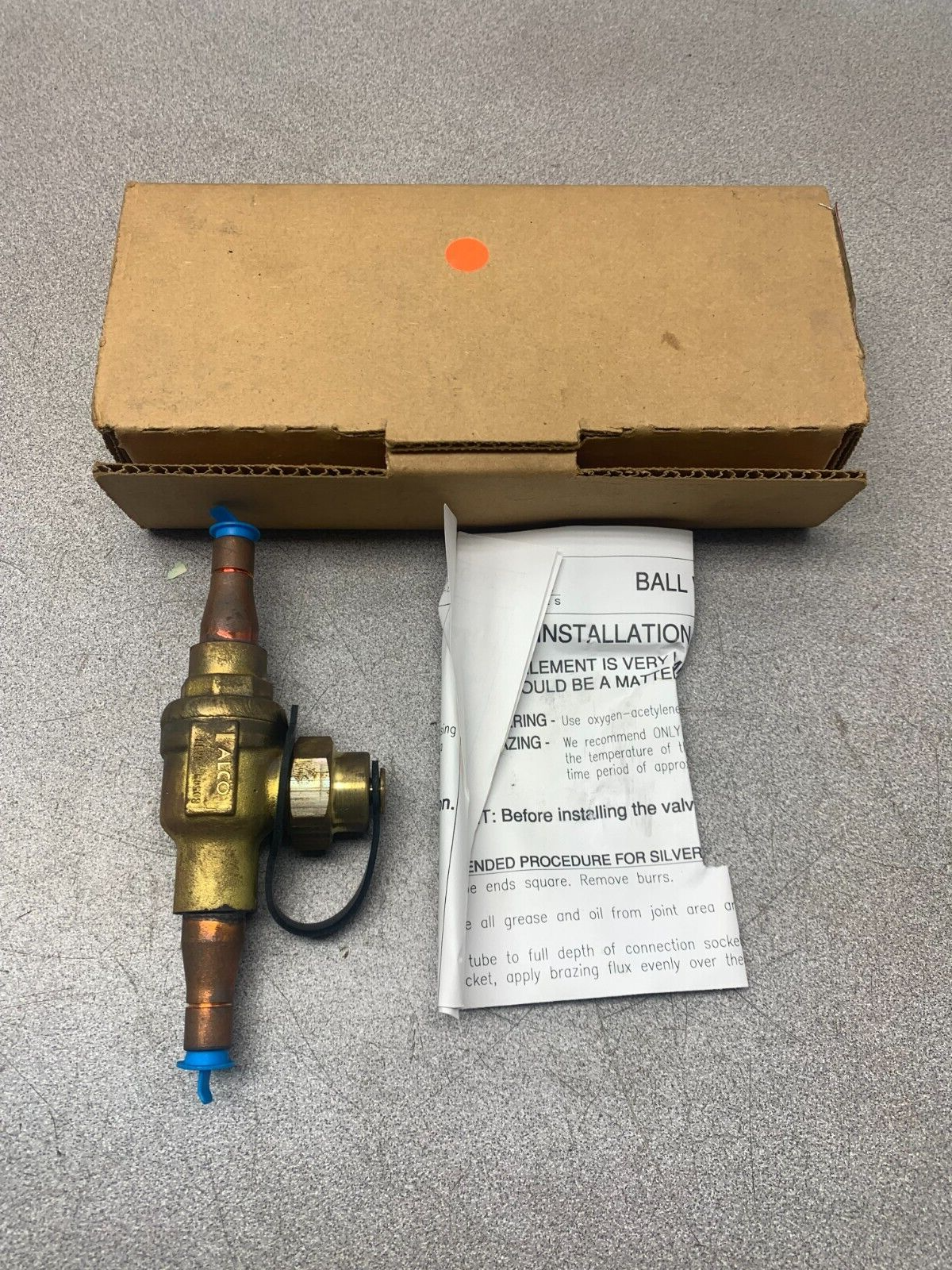 NEW IN BOX ALCO HENRY 3/8" ODS REFRIGERANT BALL VALVE 905203 VAL06650