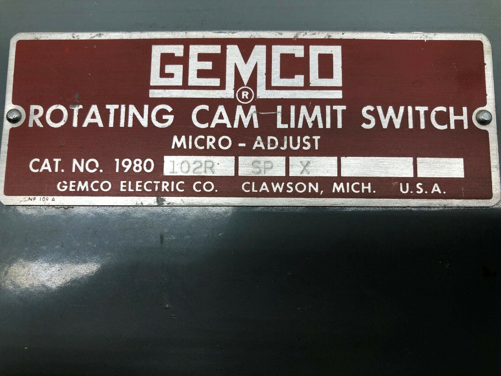 NEW NO BOX GEMCO ROTATING CAM LIMIT SWITCH 1980-102R-SP-X