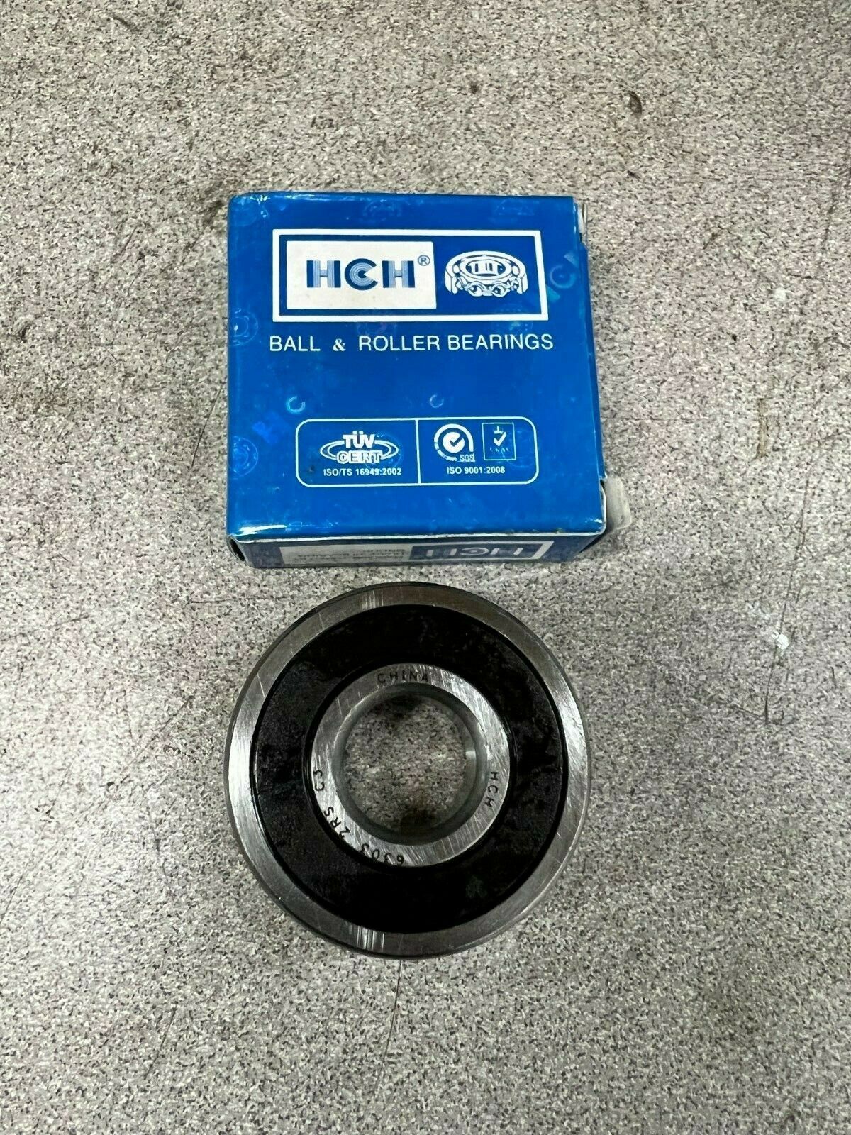 LOT OF 9 NEW IN BOX HCH BALL BEARING 6303 2RS C3