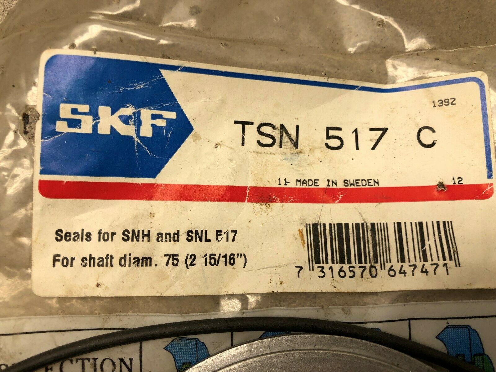 NEW NO BOX SKF SEAL TSN 517 C