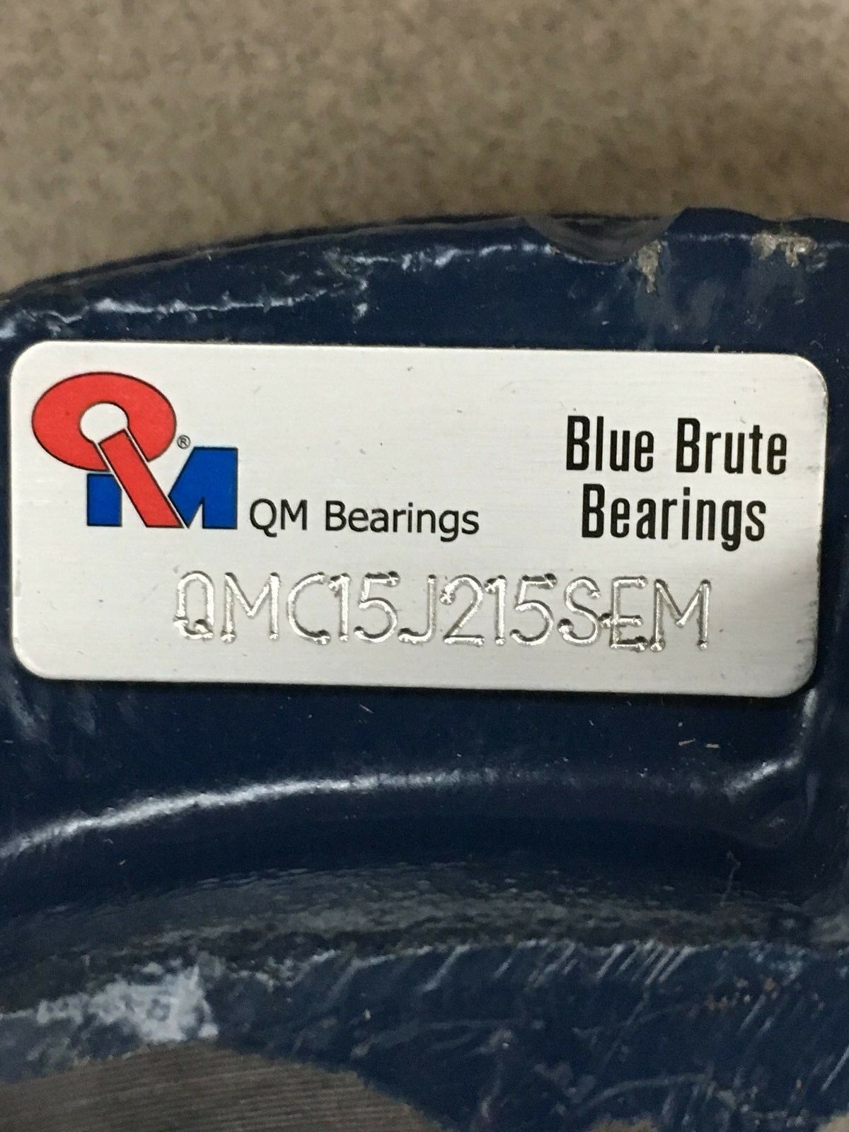 NEW IN BOX QM BLUE BRUTE BEARINGS SPHERICAL 4-BOLT FLANGE BEARING QMC15J215SEM