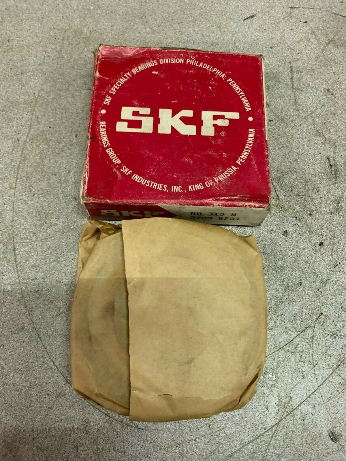 NEW IN BOX SKF TAPERED ROLLER BEARING NU 310 M