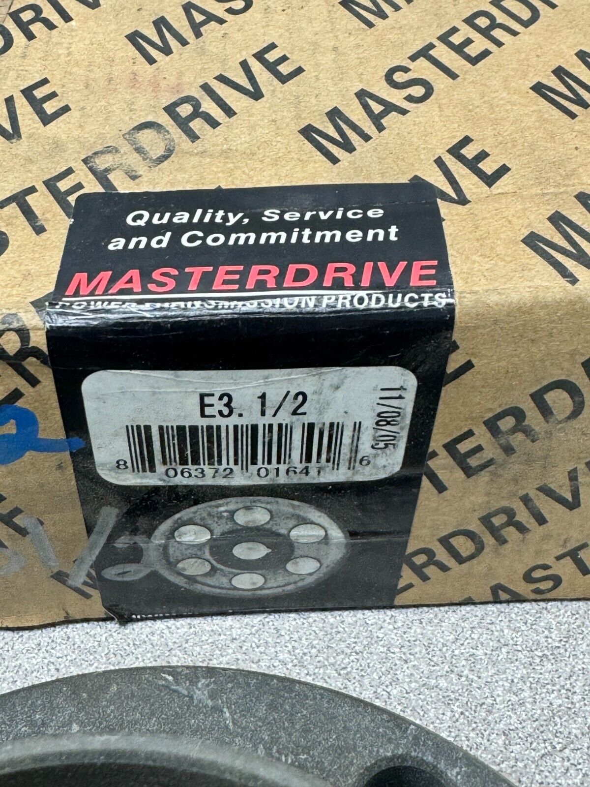 NEW MASTERDRIVE E3.1/2 QD BUSHING E3-1/2