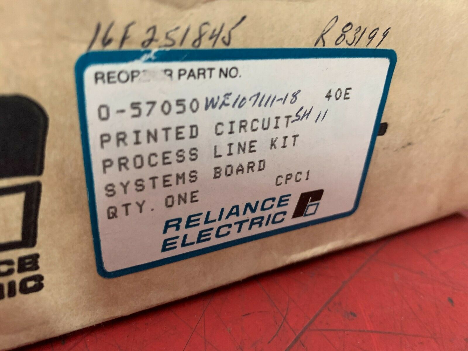 NEW IN BOX RELIANCE CIRCUIT BOARD 0-57050