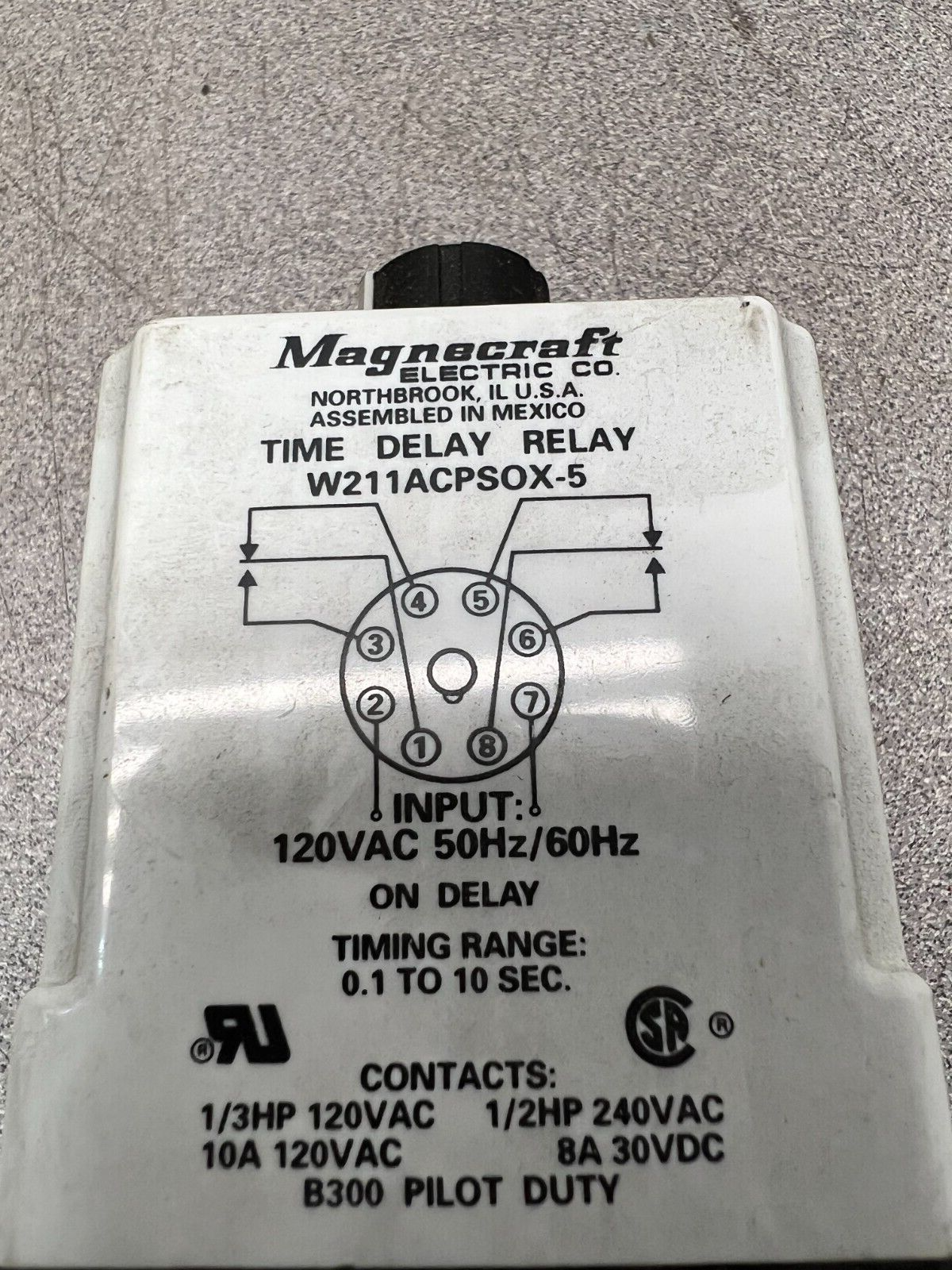 USED MAGNECRAFT RELAY W211ACPS0X-5