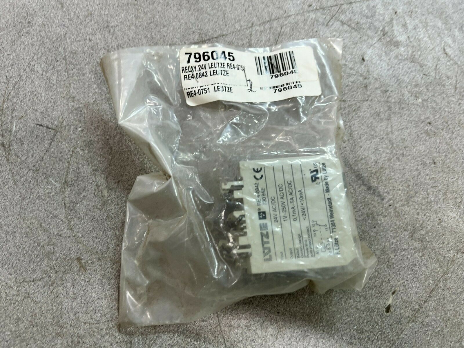 BAG OF 2 NEW IN BAG LUTZE RELAY RE 4-0842