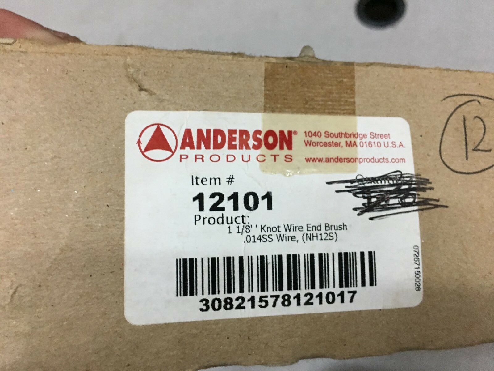 NEW BOX OF 4 ANDERSON 1 1/8 WIRE END BRUSH 12101