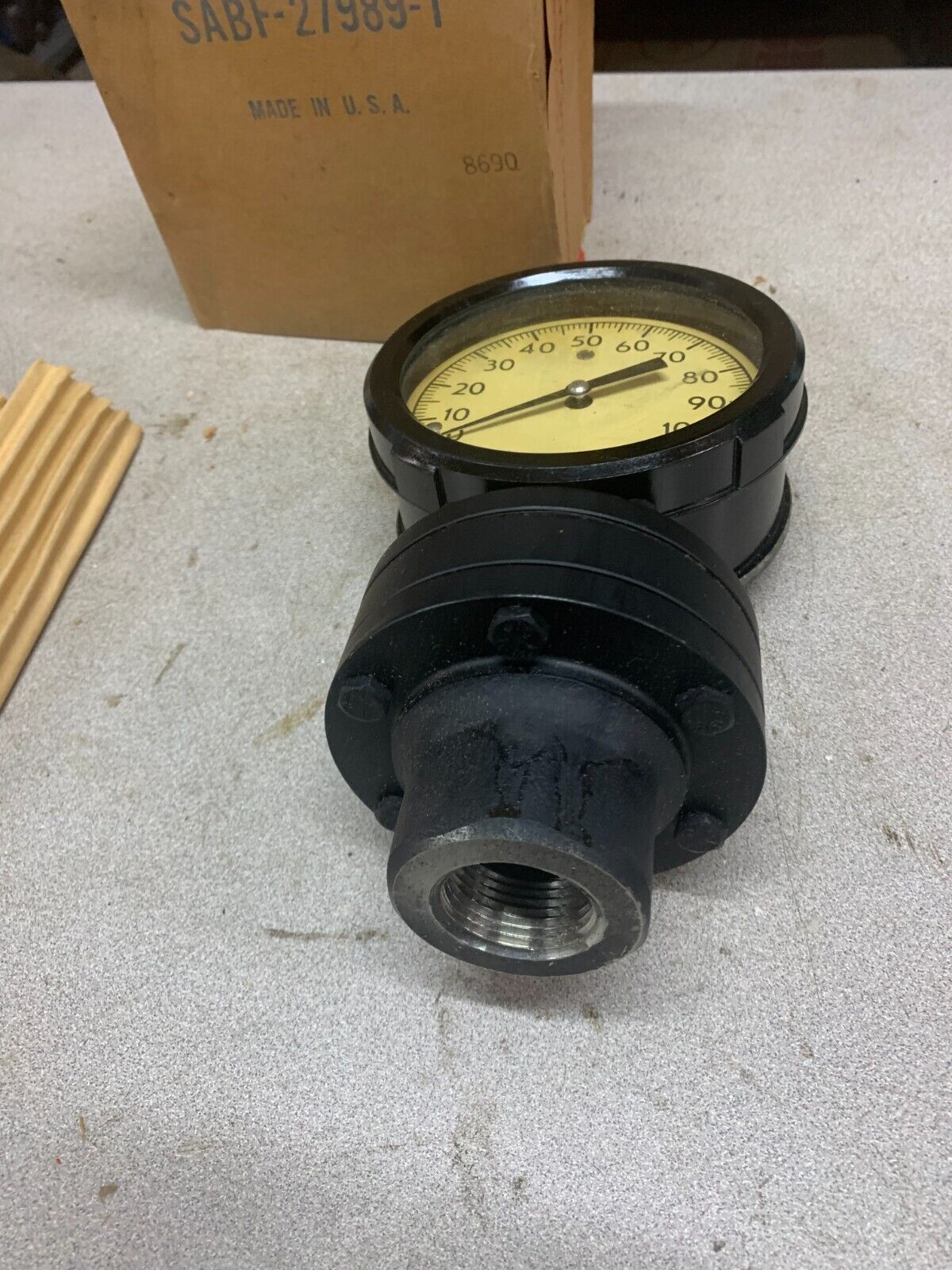 NEW IN BOX ASHCROFT SIZE 45 1072CC 1/8" LC 100# PRESSURE GAUGE