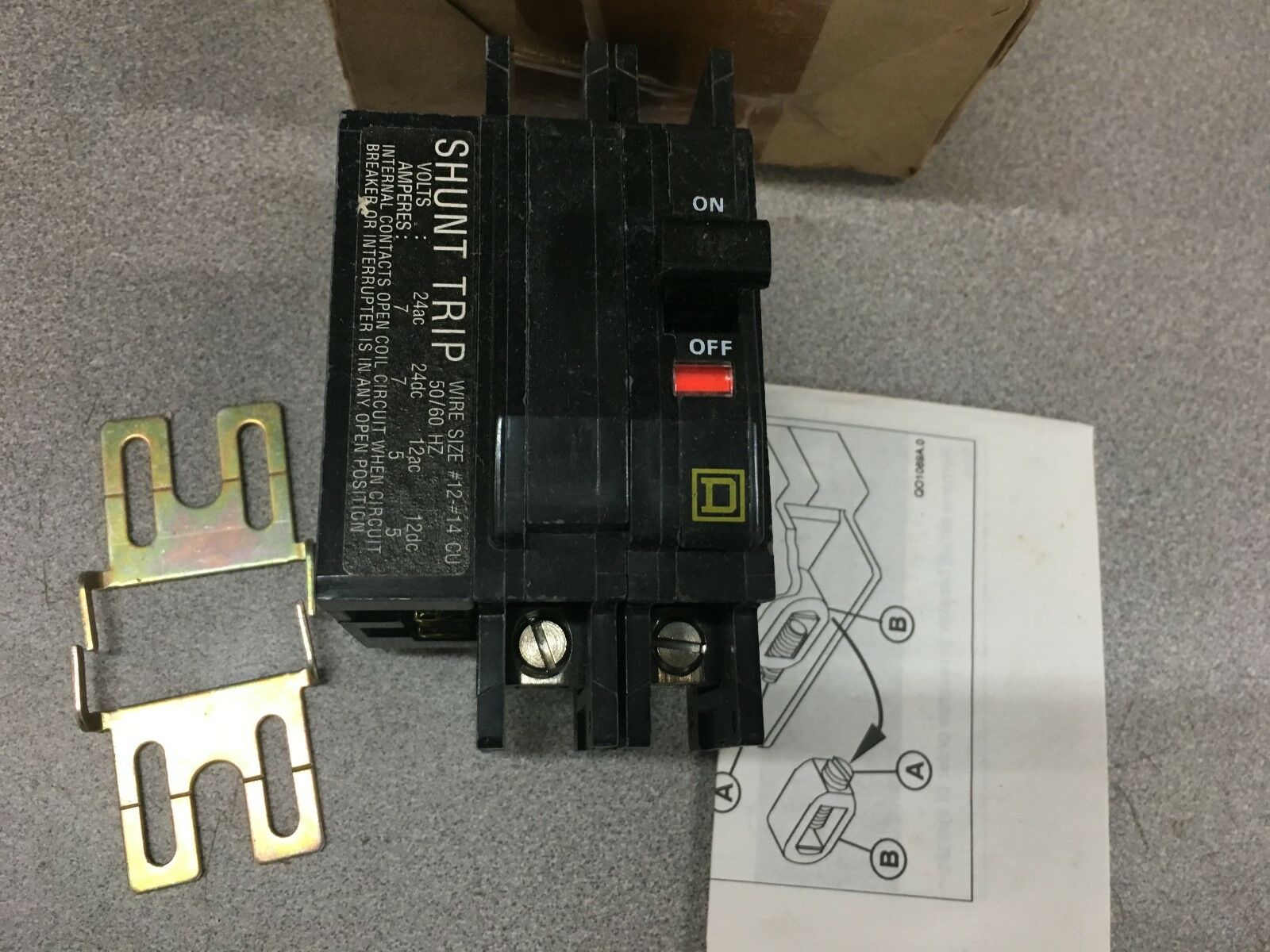 NEW IN BOX SQUARE D 2 POLE 50AMP CIRCUIT BREAKER QOU2501042