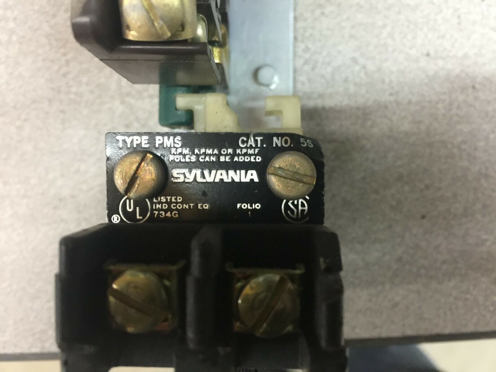 NEW NO BOX SYLVANIA 24 VAC COIL RELAY PMS-5S