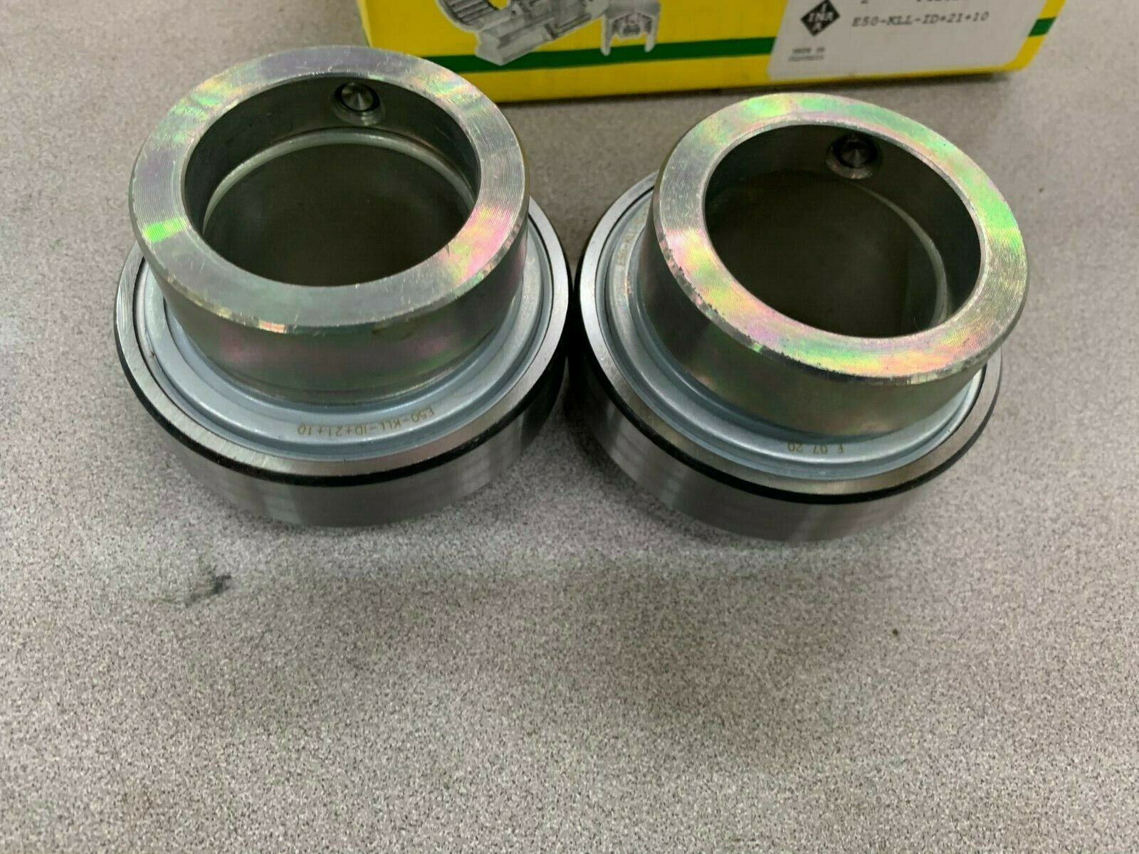 NEW BOX OF 2 INA INSERT BEARINGS E50-KLL-ID+21+10