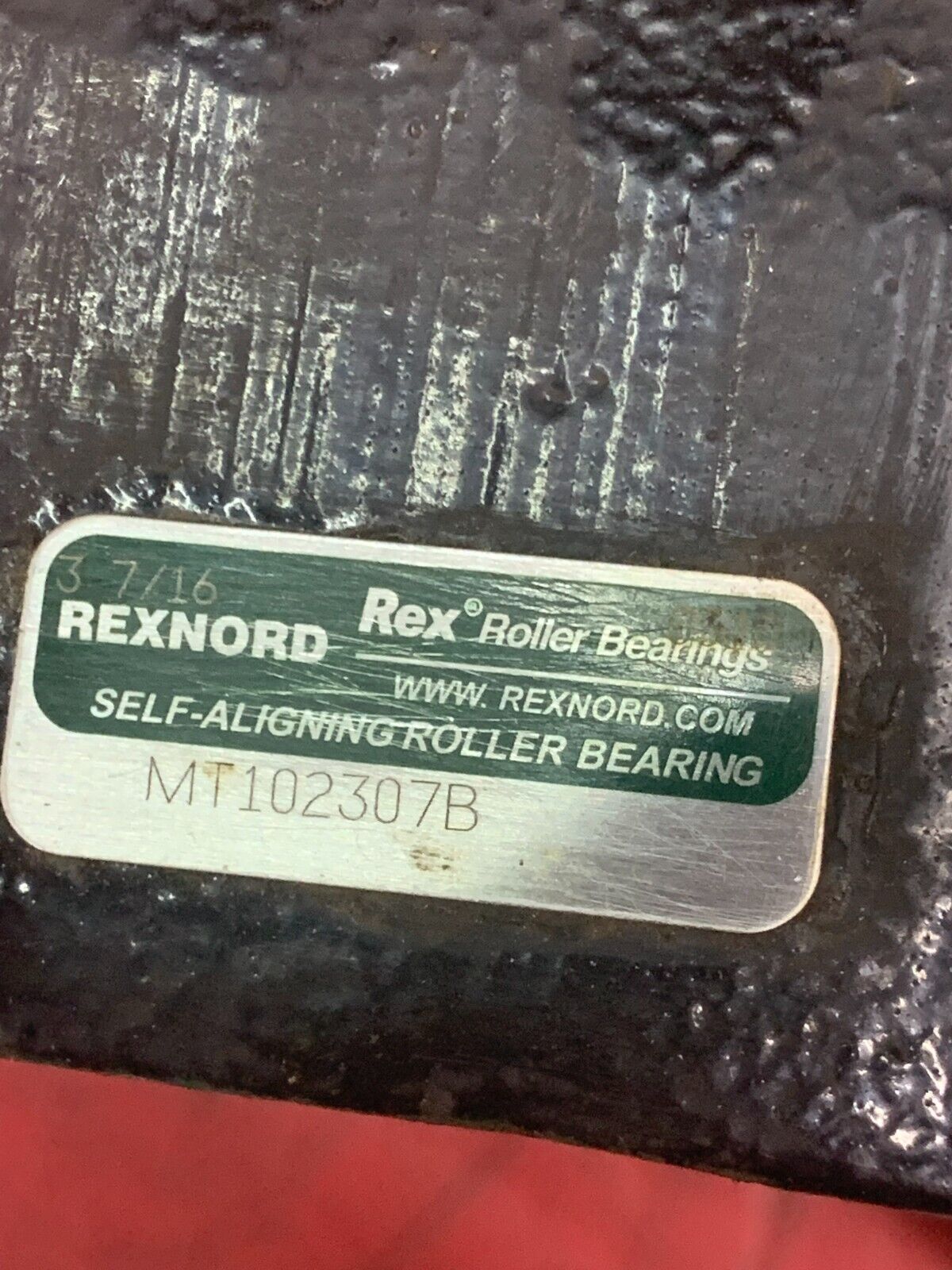 NEW OLD STOCK REXNORD REX TAKE-UP BEARING 3-7/16" BORE MT102307B