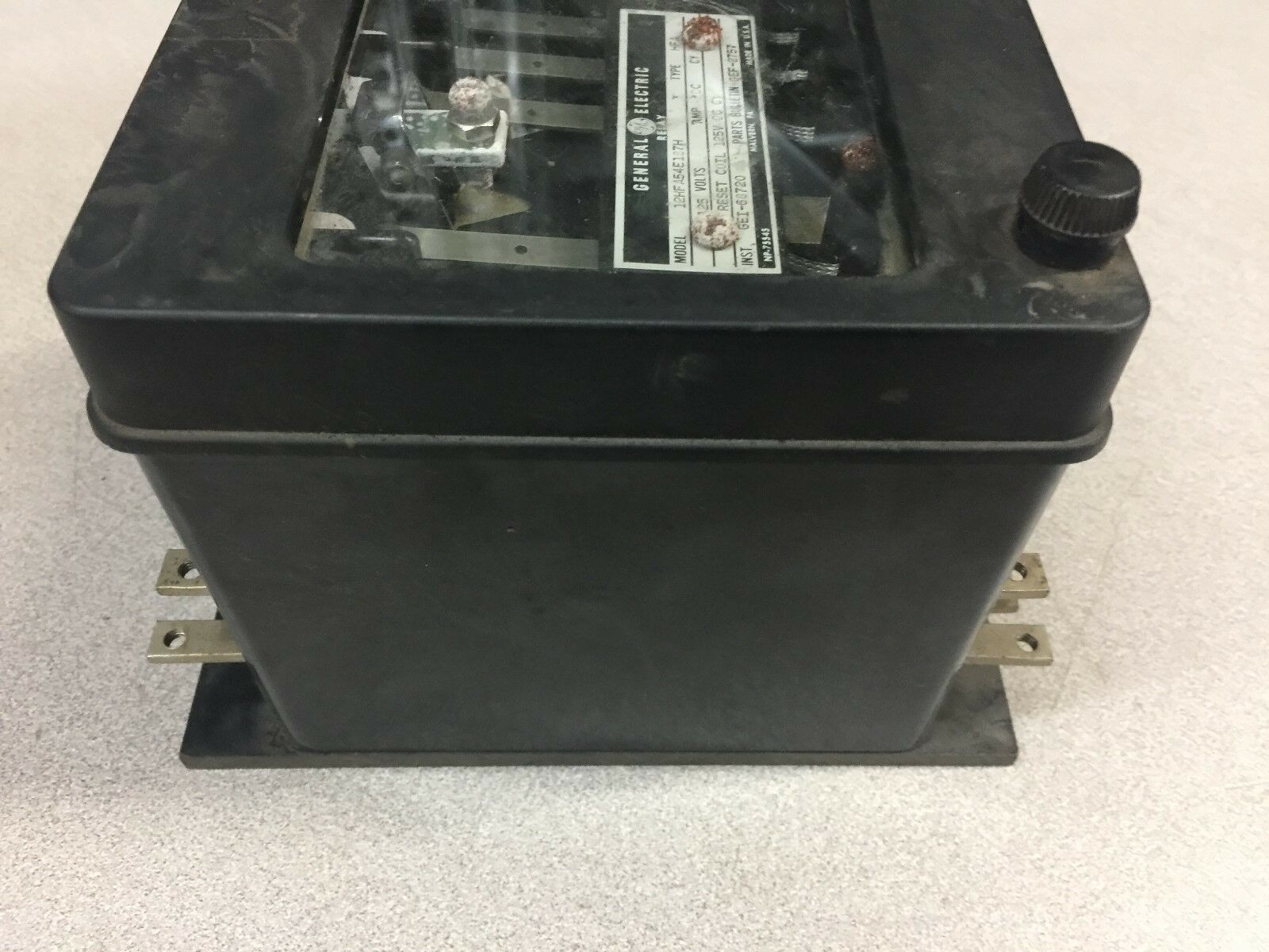 USED GE 125VDC  MULTI CONTACT AUXILIARY RELAY 12HFA54E187H