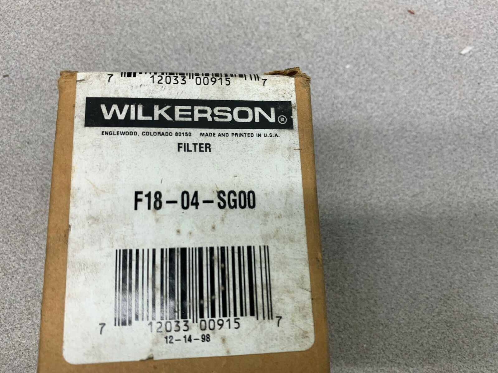 NEW IN BOX WILKERSON FILTER F18-04-SG00