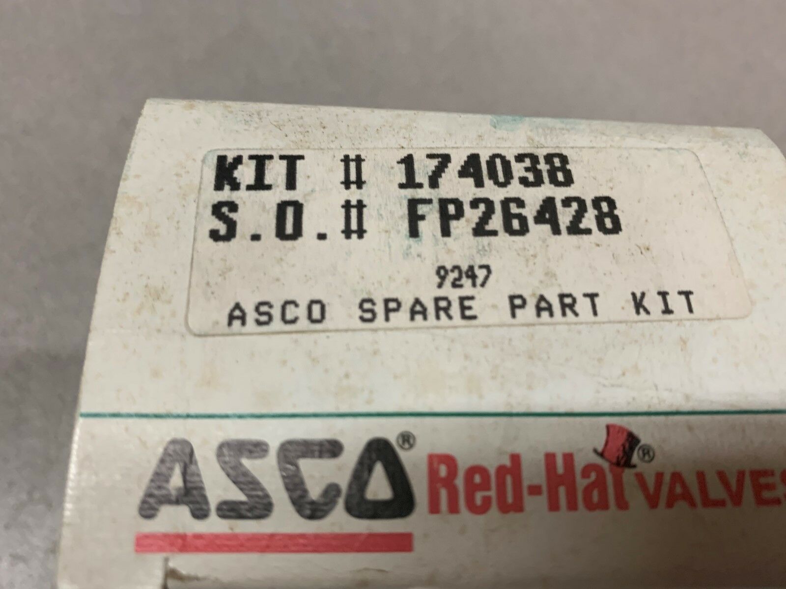 NEW IN BOX ASCO 174038 ASCO SPARE PART KIT FP26428