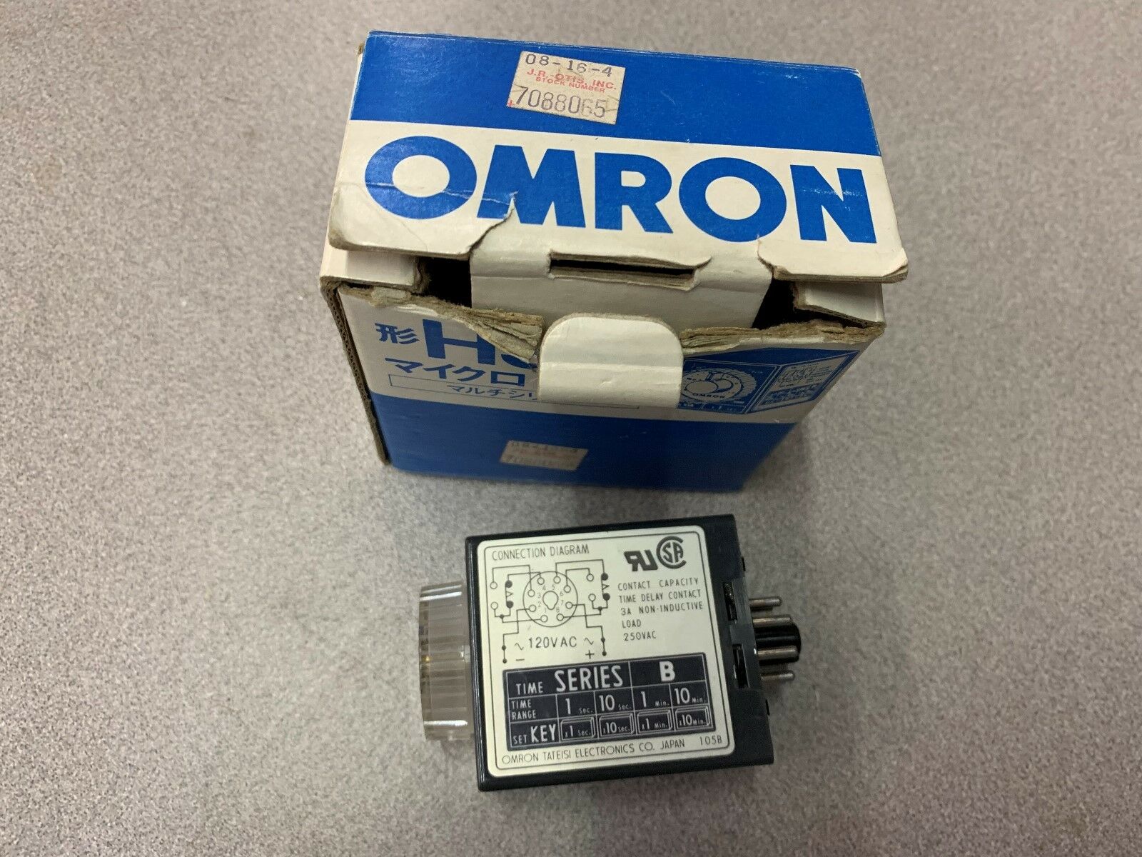 NEW IN BOX OMRON TIME DELAY CONTACT H3M-U5 SERIES B