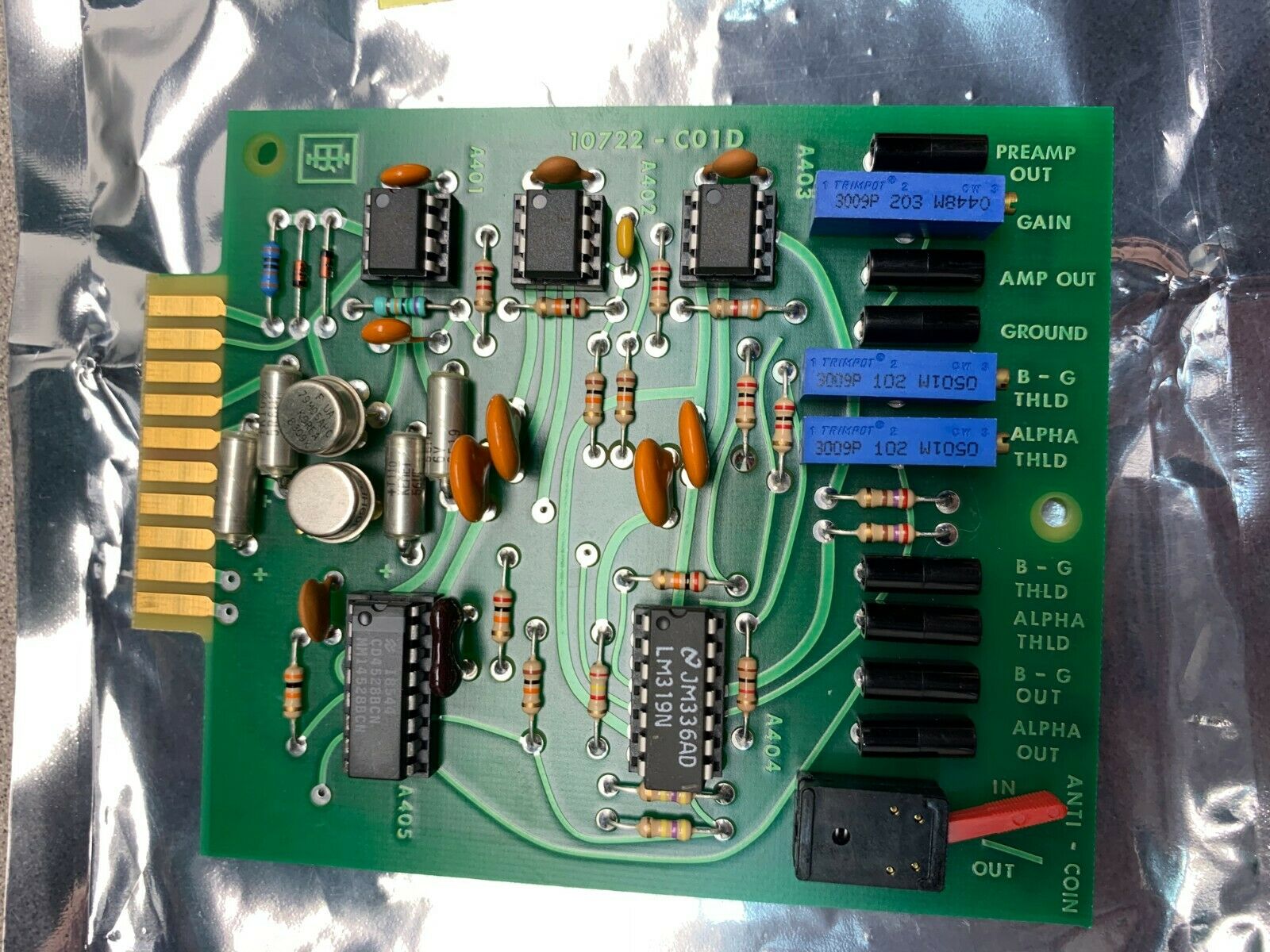 NEW NO BOX EBERLINE CIRCUIT BOARD 10722-C01D