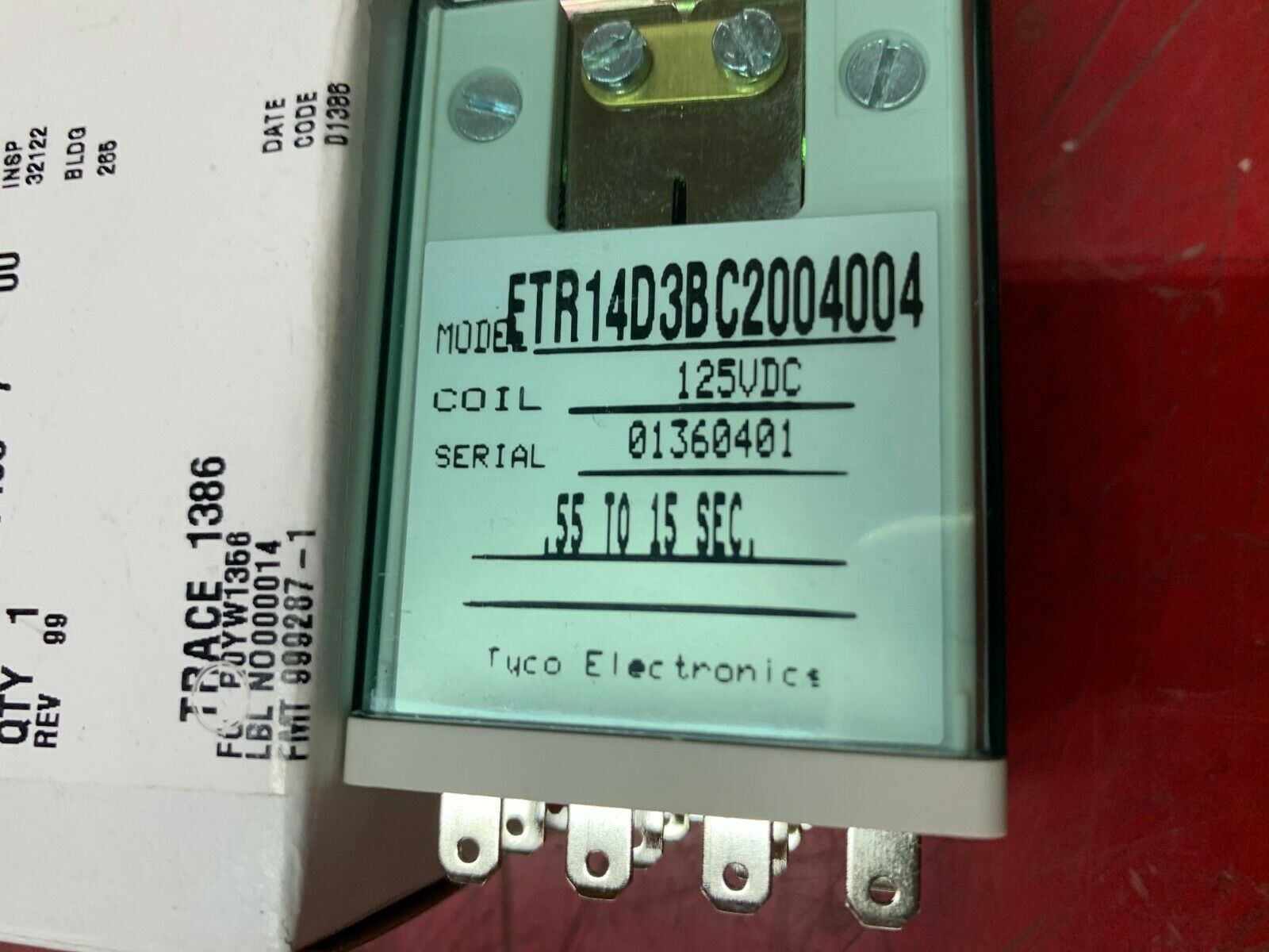 NEW IN BOX AGASTAT .55 TO 15 SEC. TIMING RELAY ETR14D3BC2004004