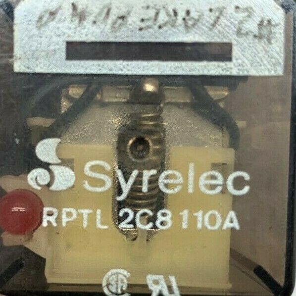 LOT OF 2 USED SYRELEC RELAY RPTL 2C8 110A