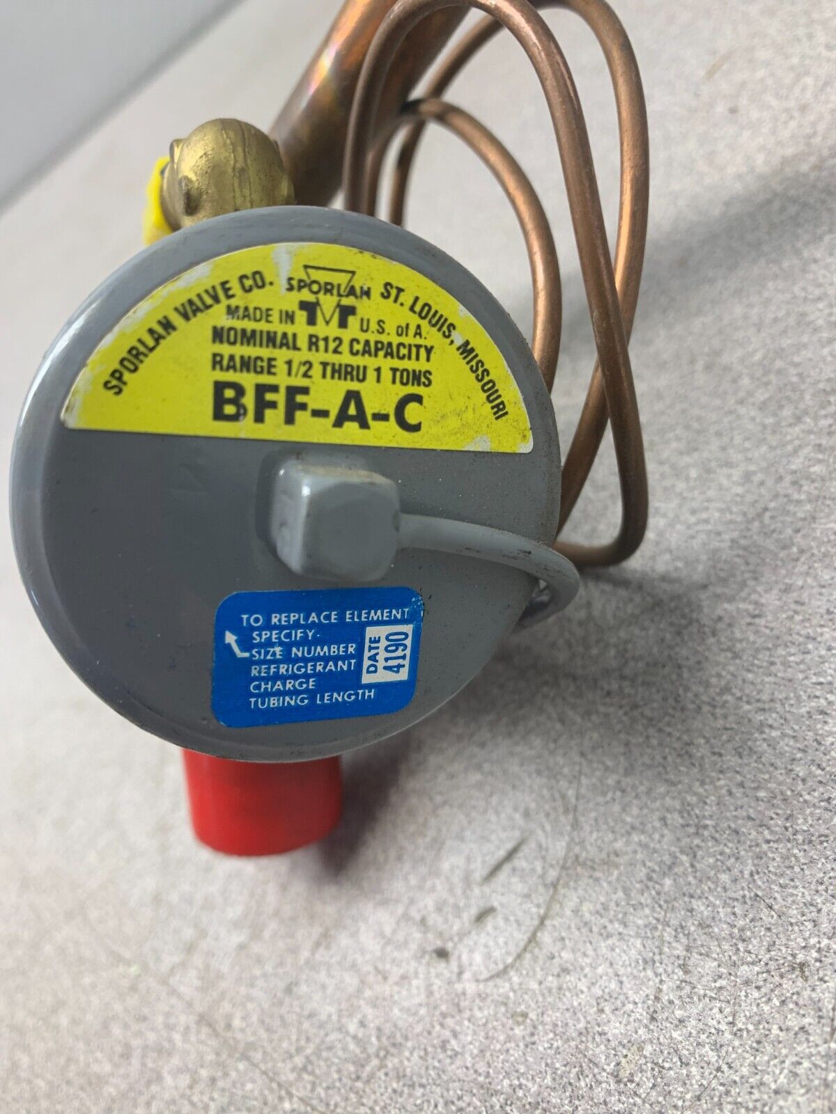 NEW NO BOX SPORLAN EXPANSION VALVE BFF-A-C